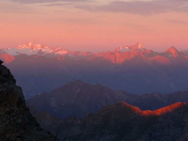Die Gipfel des Monte-Rosa