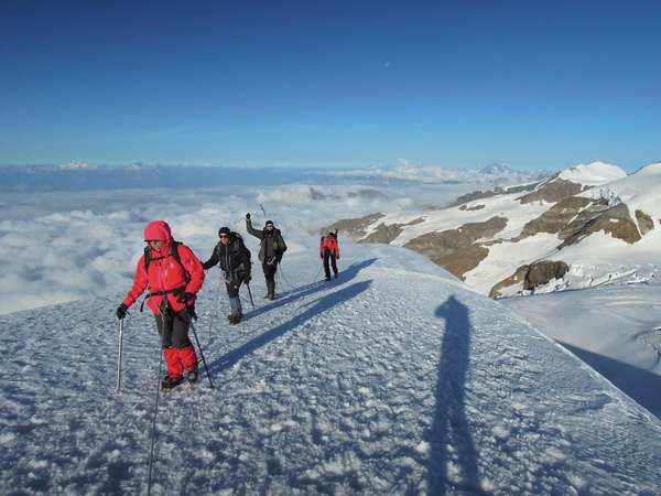 Die Gipfel des Monte-Rosa