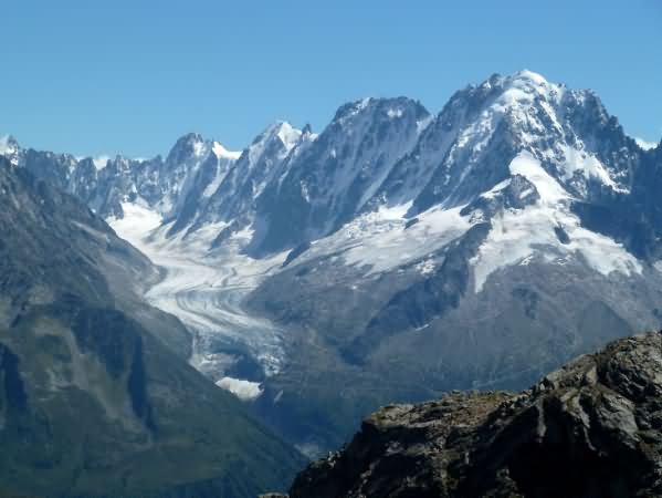 Gletscher des Mont-Blanc
